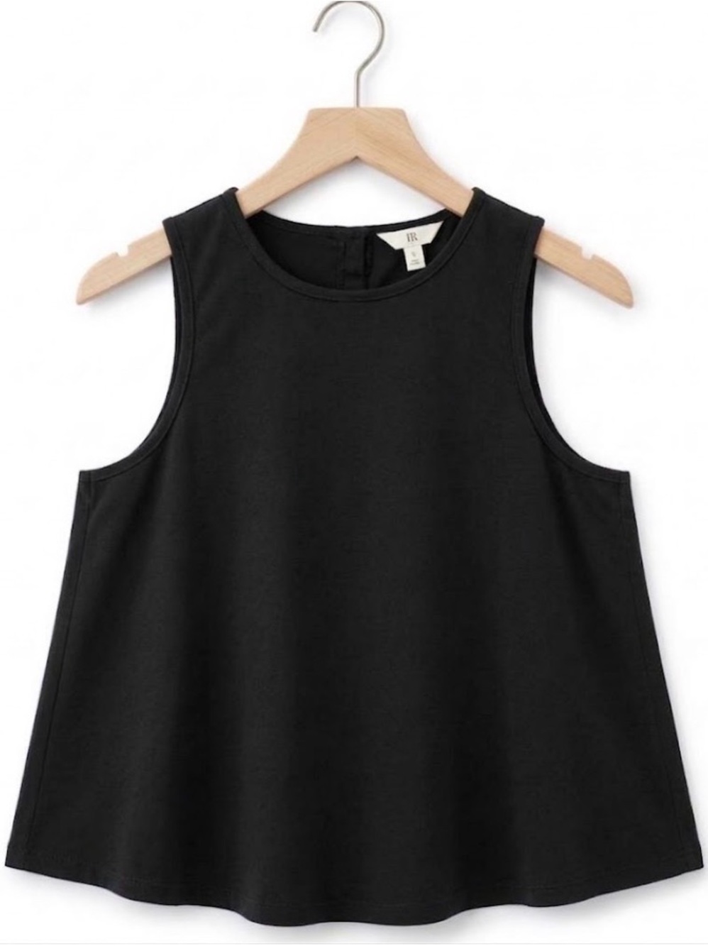 BR Short sleeve black blouse size Large 100% cotton